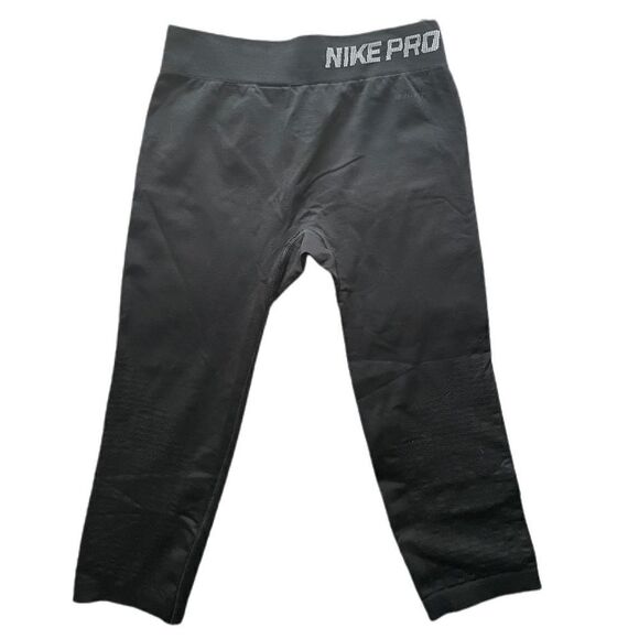 Nike Pro Dri Fit Cropped Athletic Leggings - Picture 3 of 7